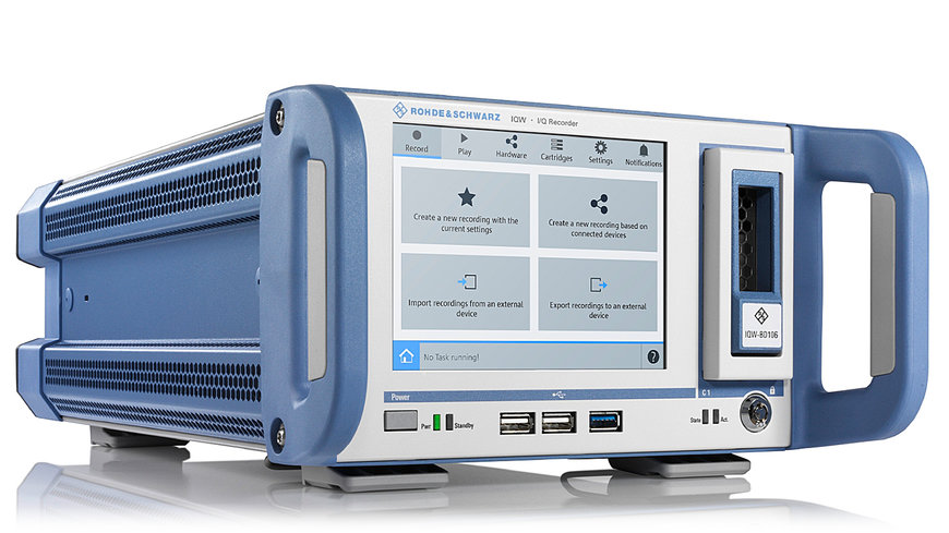 R&S IQW100 Breitband-I/Q-Datenrekorder ermöglicht Field-to-Lab-Tests mit Mittelklasse-Geräten